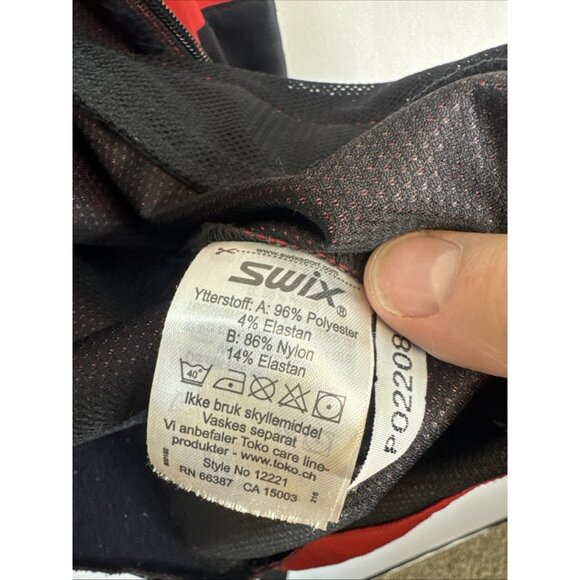 Swix Hydra-Vent Men’s M Red Black Running Training Softshell Jacket Zip Pockets - Picture 8 of 8